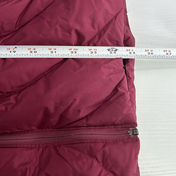 Columbia Women's Down Puffer Ski Jacket Parka Fleece Lined Hood Red Medium - Picture 9 of 15